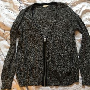 Silence + Noise Zip Up Cardigain